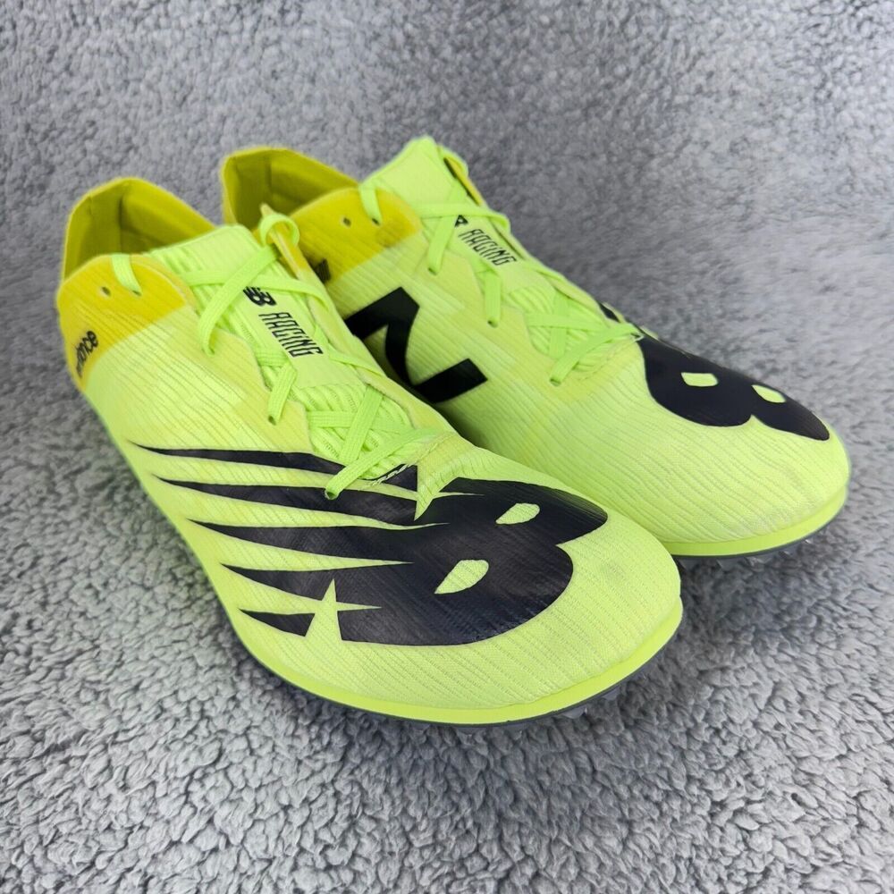 New Balance Racing Shoes MMD500Y7 Men Size 11 Neon Green Lace Up Spikes Track - Picture 1 of 14